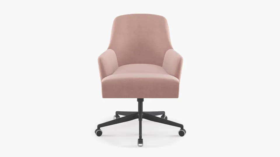 Modern Task Chair, Blush Everyday Linen