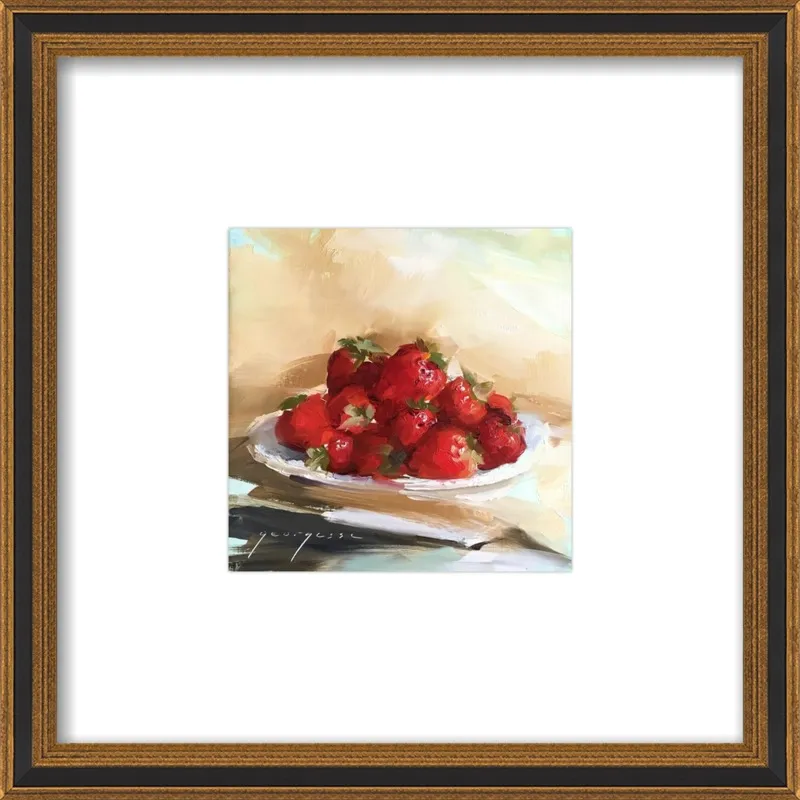 "Summer Strawberries 2" by Georgesse Gomez for Artfully Walls
