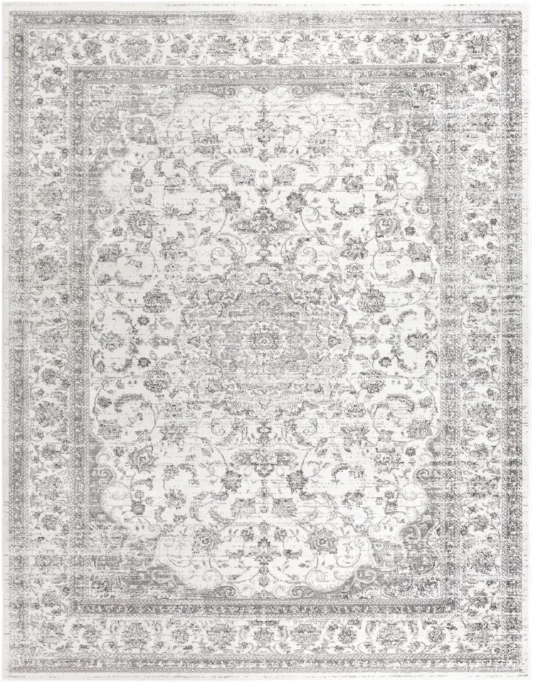 Monte Carlo Gray Indoor 7'10" x 10'2" Machine Woven Rug