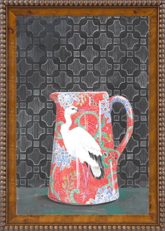 Red Vase by Miri Eshet for Artfully Walls