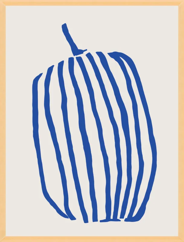 Striped pumpkin by Jessica Nielsen for Artfully Walls