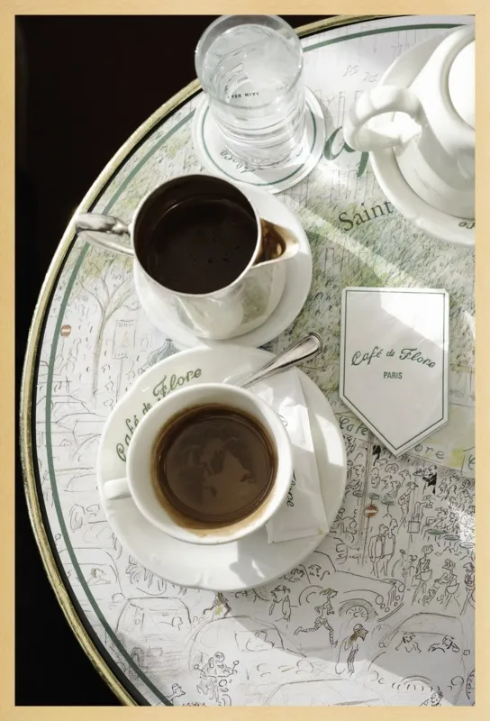 Chocolat chaud au Café de Flore by Lauren & Annael Tolila for Artfully Walls