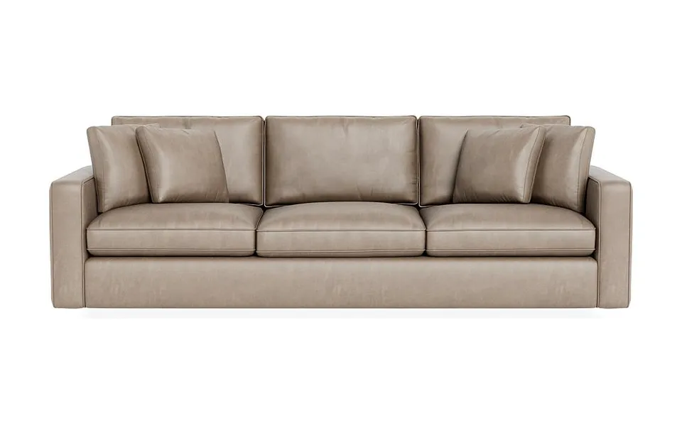 James Leather 3-Seat Sofa
