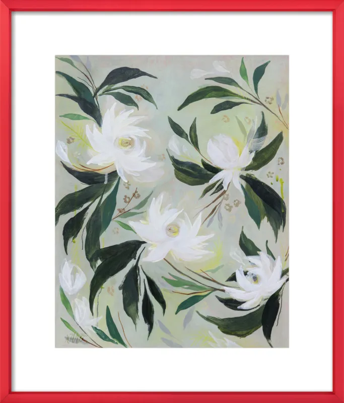 White Gardenia by Rachel Roe for Artfully Walls