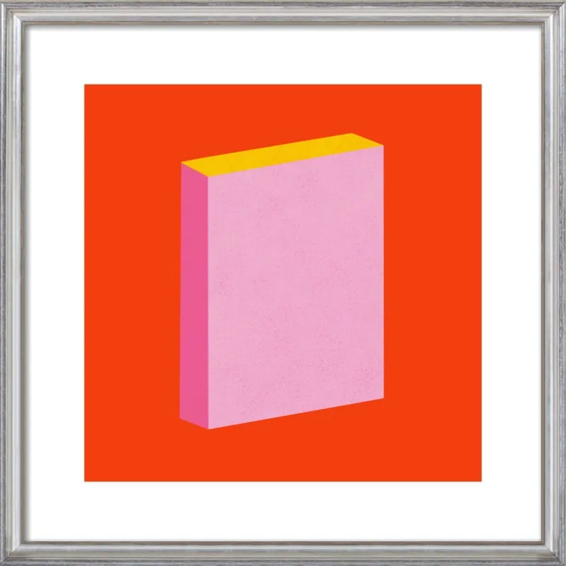 Color Books 3, Scarlet, Pink & Gold by Jessica Poundstone for Artfully Walls