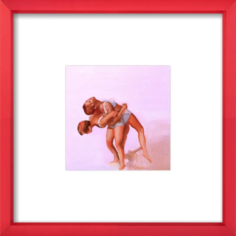 wrestling by Mary Sinner for Artfully Walls