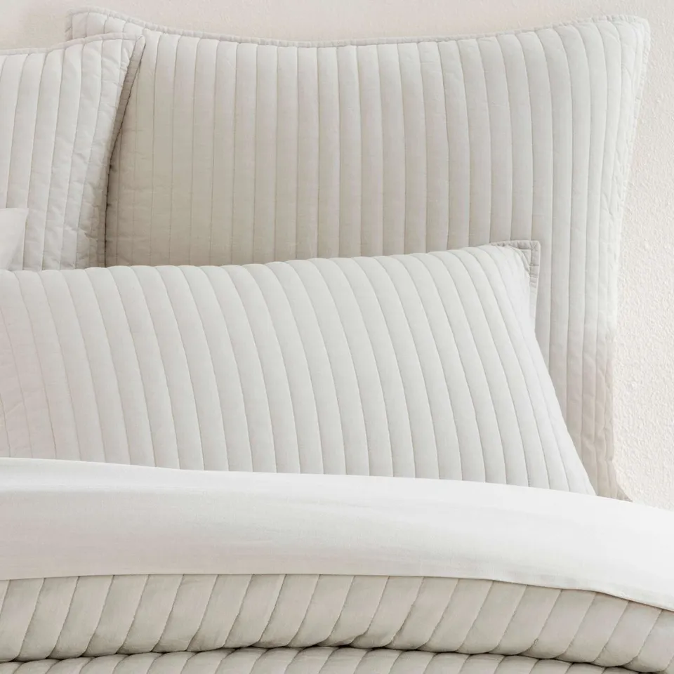 Cozy Cotton Natural Quilted Sham