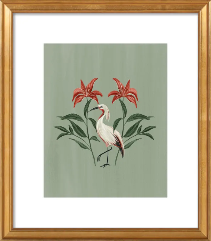 Tropical Crane by Nancy Noreth for Artfully Walls