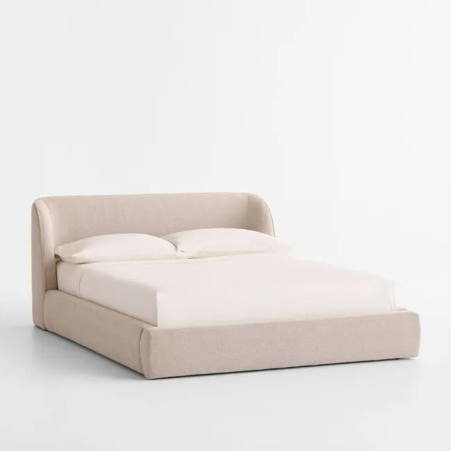Scout Shelter Cream Upholstered Kids Full Bed