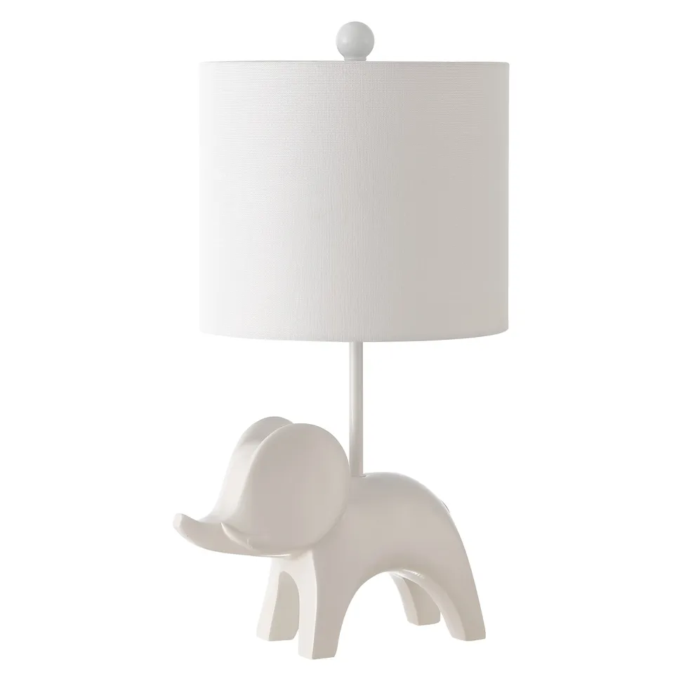 Ellie Elephant Lamp - White