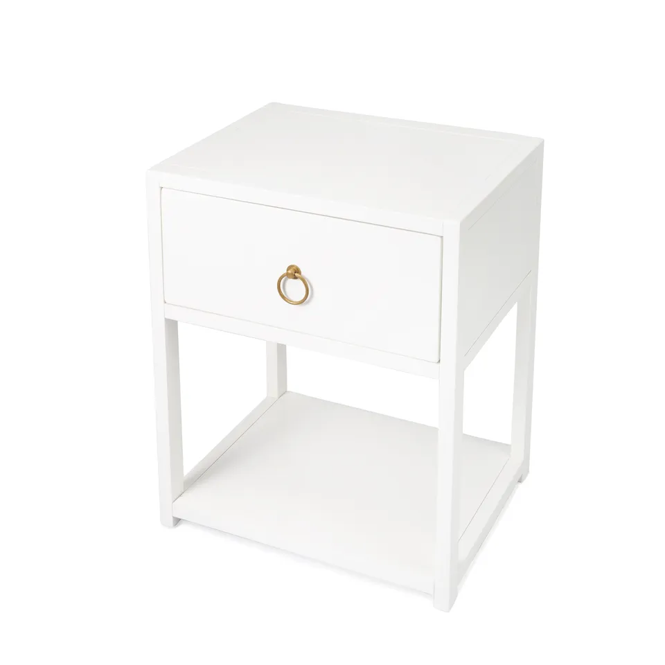 Lark White End Table