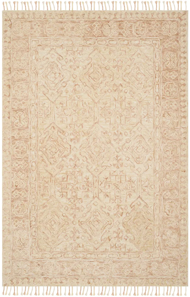 Arlo Home Hand Tufted Area Rug, APN225A, Ivory/Blush,  4' X 6'