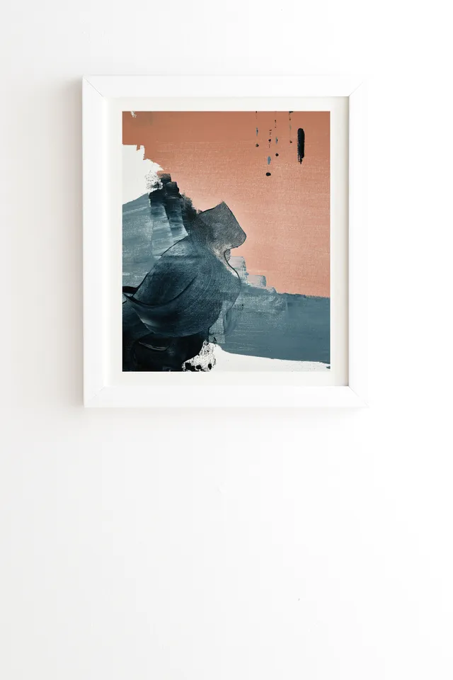 Renew A Minimal Abstract Piece by Alyssa Hamilton Art - Framed Wall Art Basic White 12" x 12"