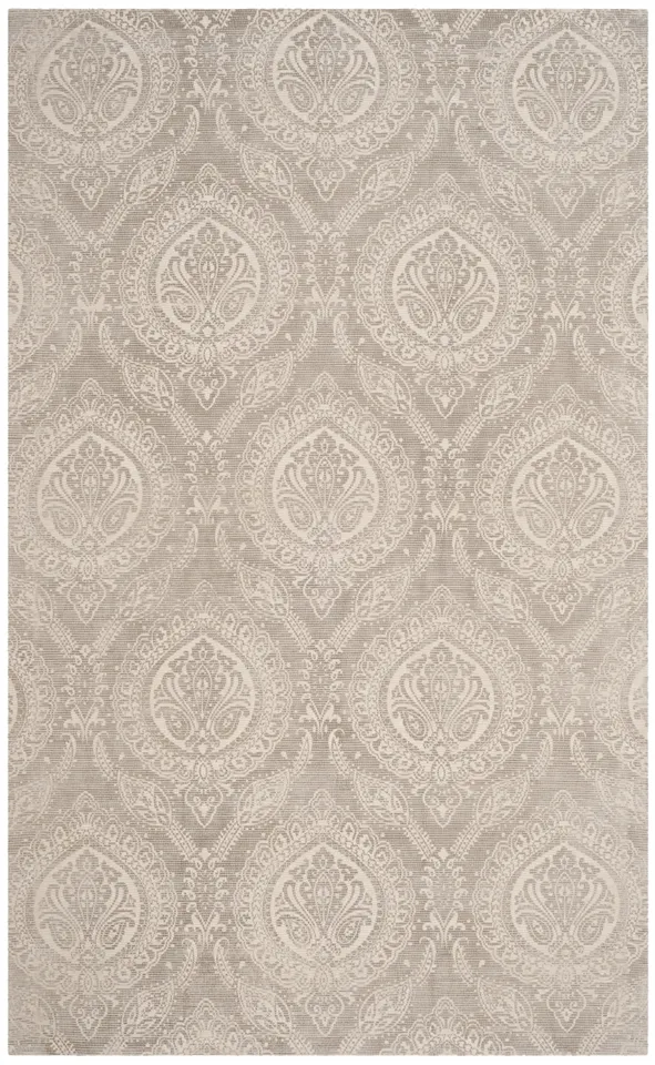 Arlo Home Hand Loomed Area Rug, MRB405E, Taupe/Ivory,  6' X 9'