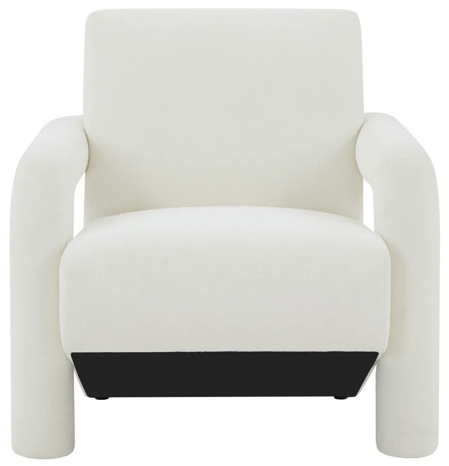 Faylin Boucle Accent Chair - Ivory
