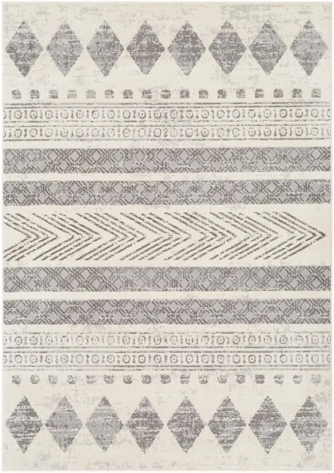 Pisa Beige Indoor 6'7" x 9' Machine Woven Rug