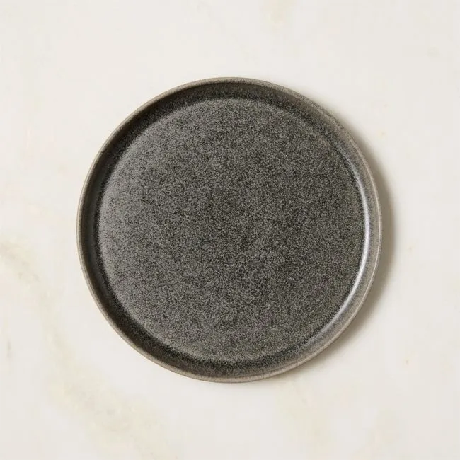 Drift Grey Salad Plate with Reactive Glaze
