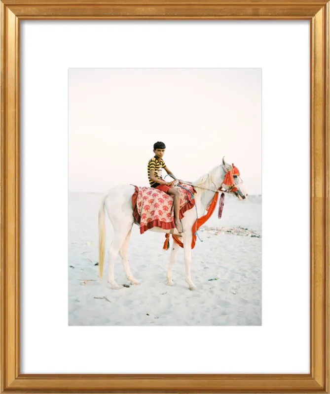 Boy on Horse by Andrew Jacona for Artfully Walls