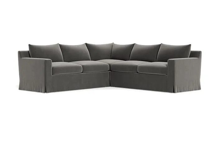 Sloan Slipcovered Corner 4-Seat Sectional Sofa