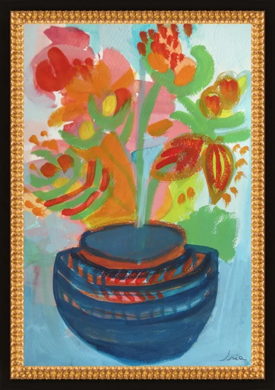 Red Flowers by Iria Fernandez Alvarez for Artfully Walls