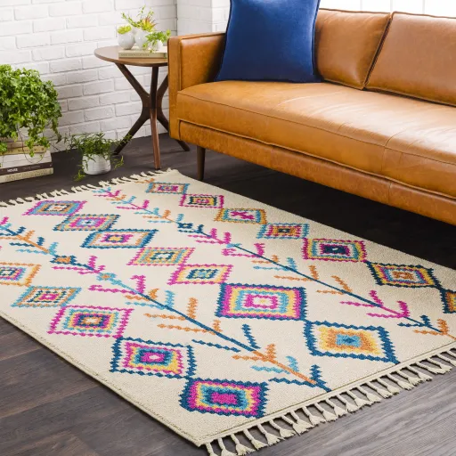 Love Pink Indoor 8'10" x 12'2" Machine Woven Rug