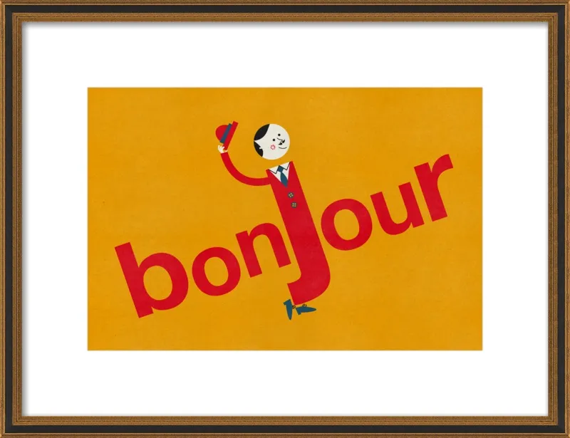 Bonjour by Blanca Gómez for Artfully Walls