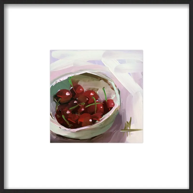 bowl of cherries no. 7 by Angela Moulton for Artfully Walls