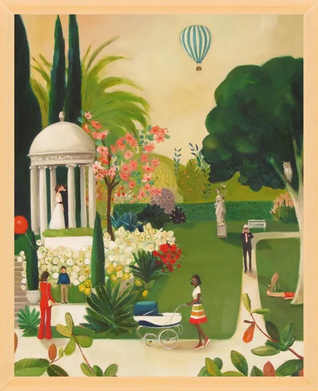 A Fainting in the Botanical Gardens by Janet Hill for Artfully Walls