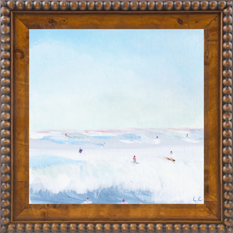 Soft Blue Surf  by Caroline Chriss  for Artfully Walls