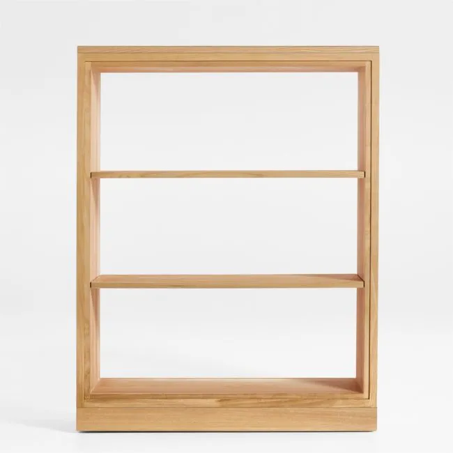Calypso 36" Natural Wood Open Modular Bookshelf