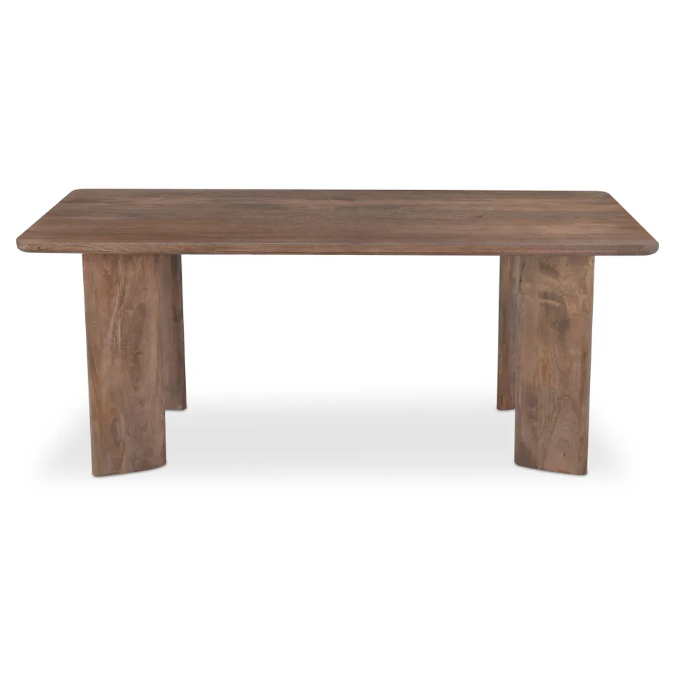 Lia Rectangular Dining Table Dark Brown
