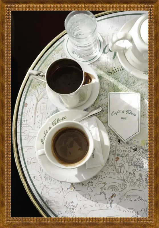 Chocolat chaud au Café de Flore by Lauren & Annael Tolila for Artfully Walls