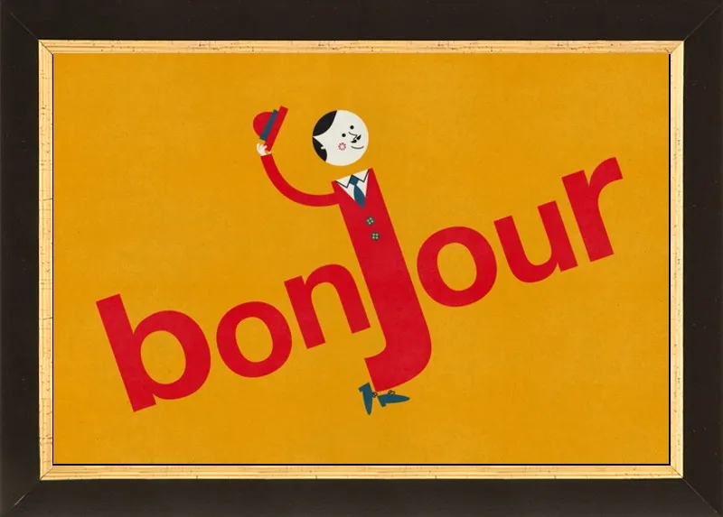 Bonjour by Blanca Gómez for Artfully Walls