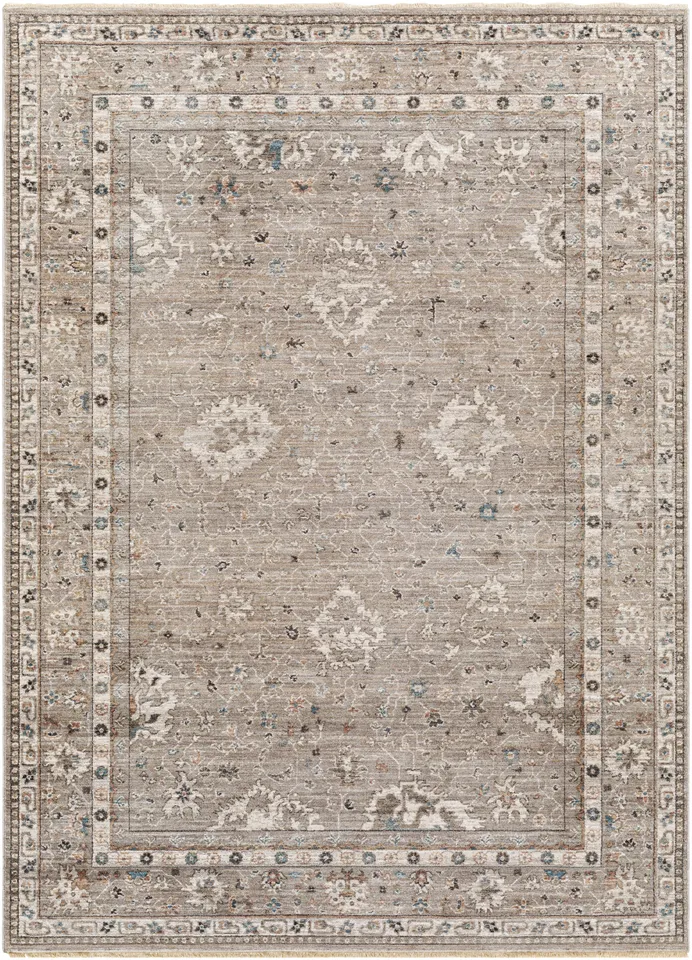 Carlisle Beige Indoor 7'10" x 7'10" Machine Woven Rug
