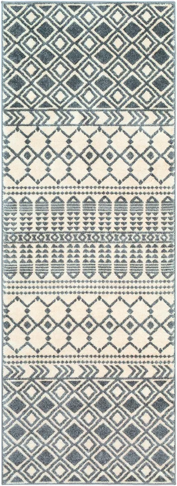 Horizon Gray Indoor 2'7" x 7'3" Machine Woven Rug