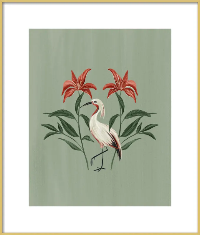 Tropical Crane by Nancy Noreth for Artfully Walls