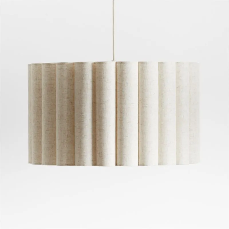 Emme Pleated Linen 23" Kids Pendant Ceiling Light