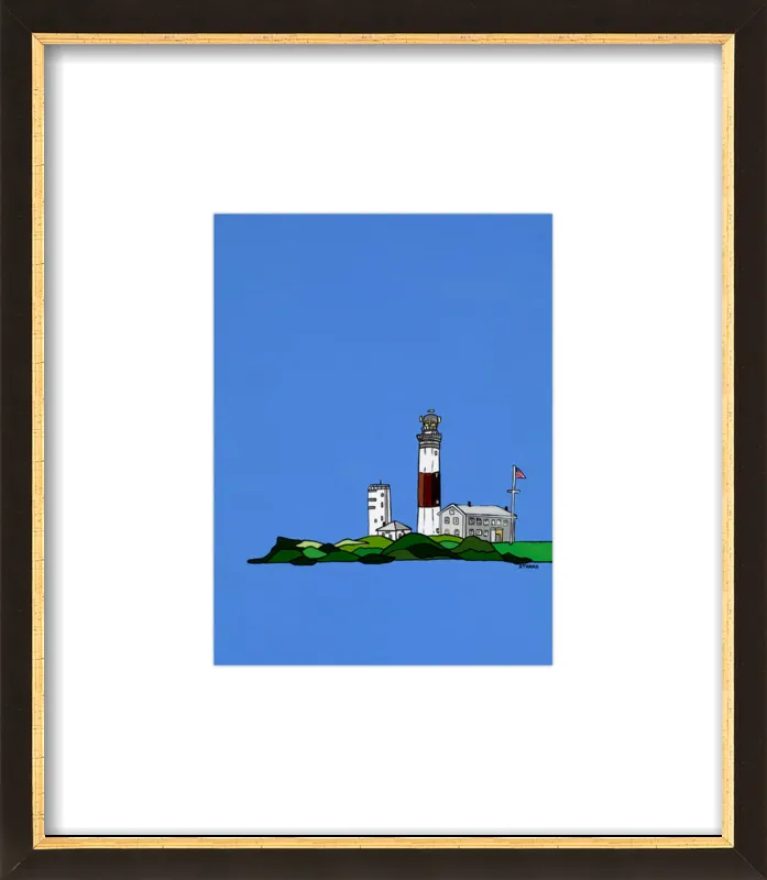 Montauk Lighthouse in Blue by Mike Stanko for Artfully Walls
