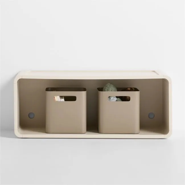 Scout 38" Linen Wood Kids Stackable Bookcase