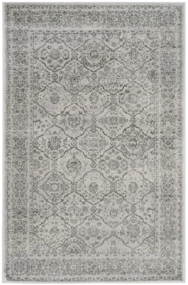 Arlo Home Woven Area Rug, CNG691G, Light Grey/Grey,  3' X 5'