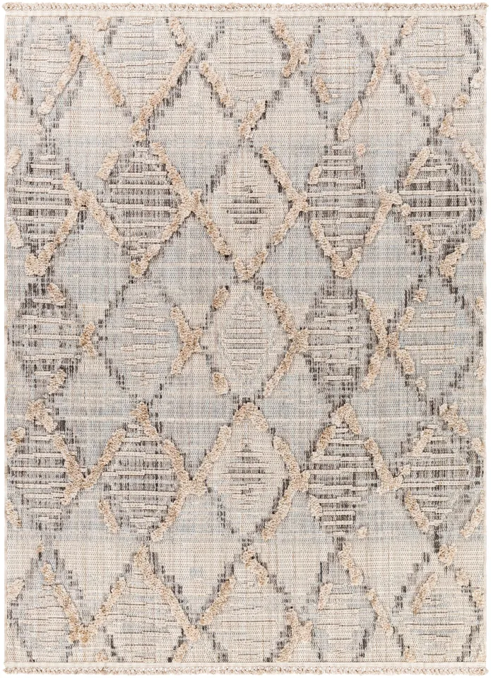 Zaragoza Beige Indoor 7'10" x 10' Machine Woven Rug