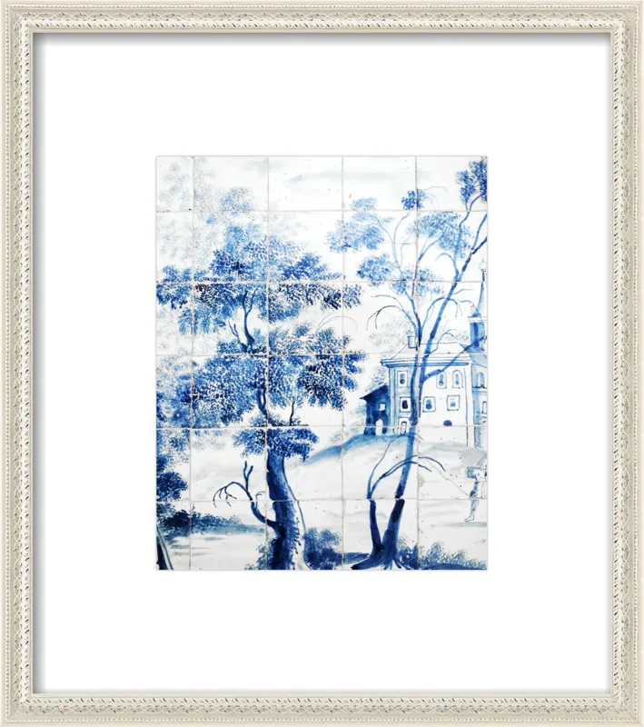 Lisbon Blue Tiles Two by Lupen Grainne for Artfully Walls