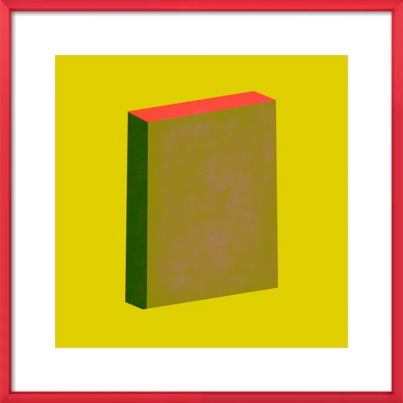 Color Books 4, Olive, Forest, Hot Red & Pear Green by Jessica Poundstone for Artfully Walls
