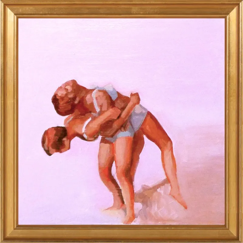 wrestling by Mary Sinner for Artfully Walls