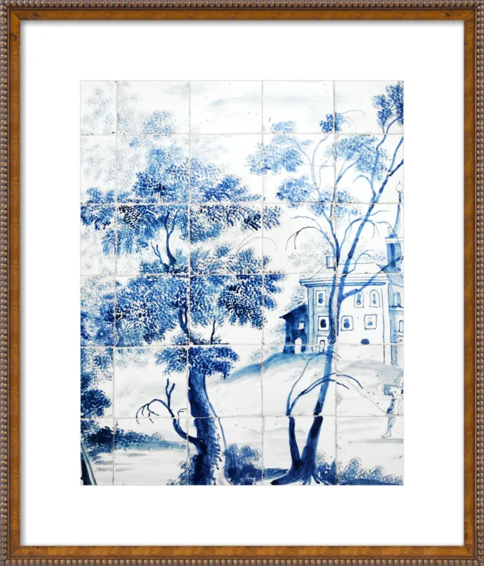 Lisbon Blue Tiles Two by Lupen Grainne for Artfully Walls