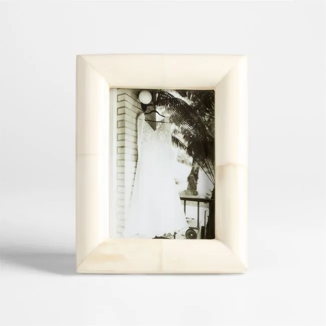 Sausalito Bone Resin 5x7 Picture Frame
