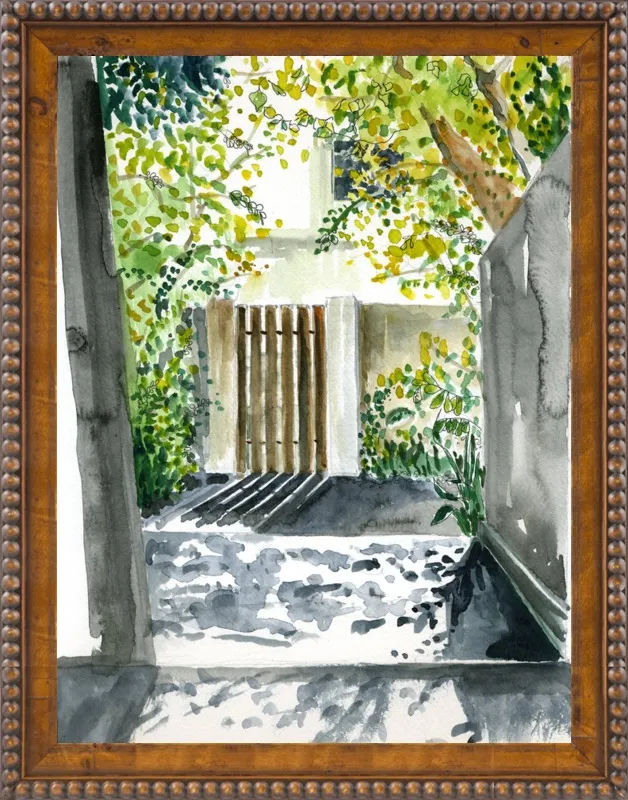 Garden Gate by Miri Eshet for Artfully Walls