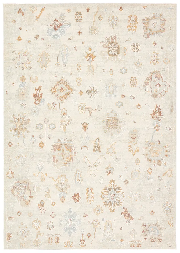 Mithri THA07 Oriental Ivory Area Rug (5'3"x7'6")
