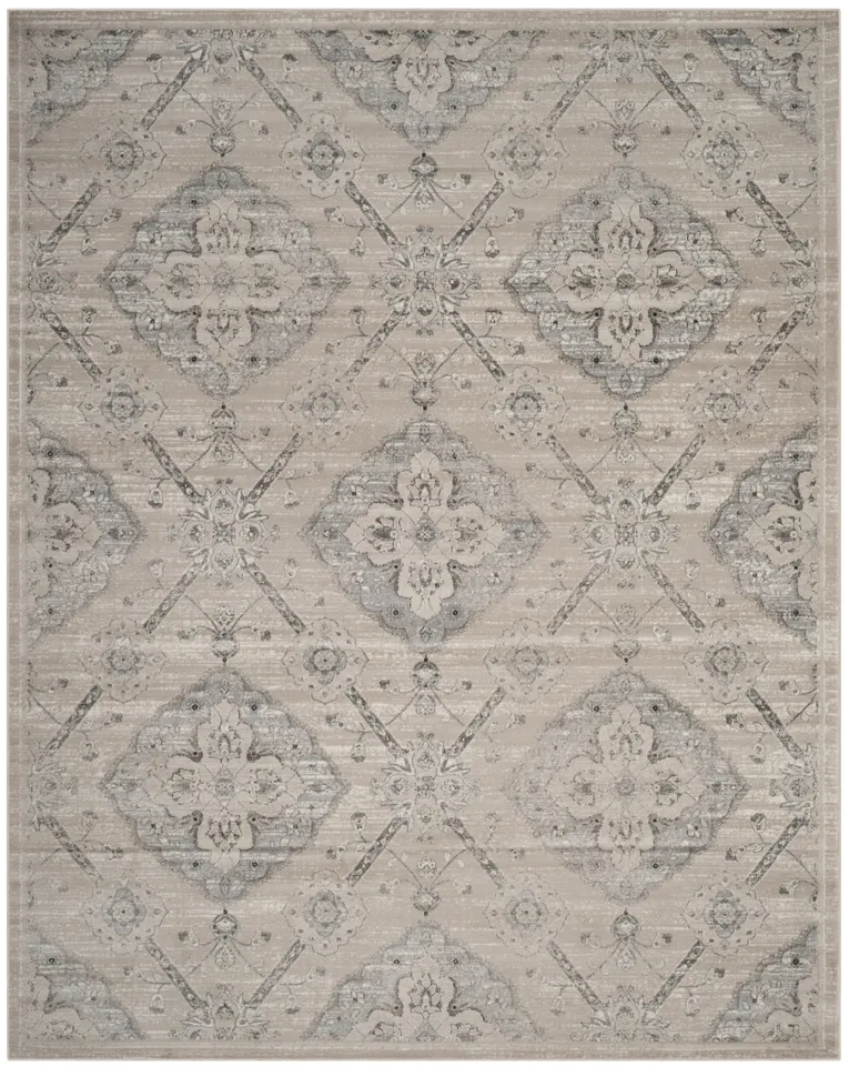 Arlo Home Woven Area Rug, CNG623B, Taupe/Light Blue,  8' X 10'
