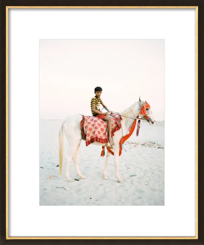 Boy on Horse by Andrew Jacona for Artfully Walls